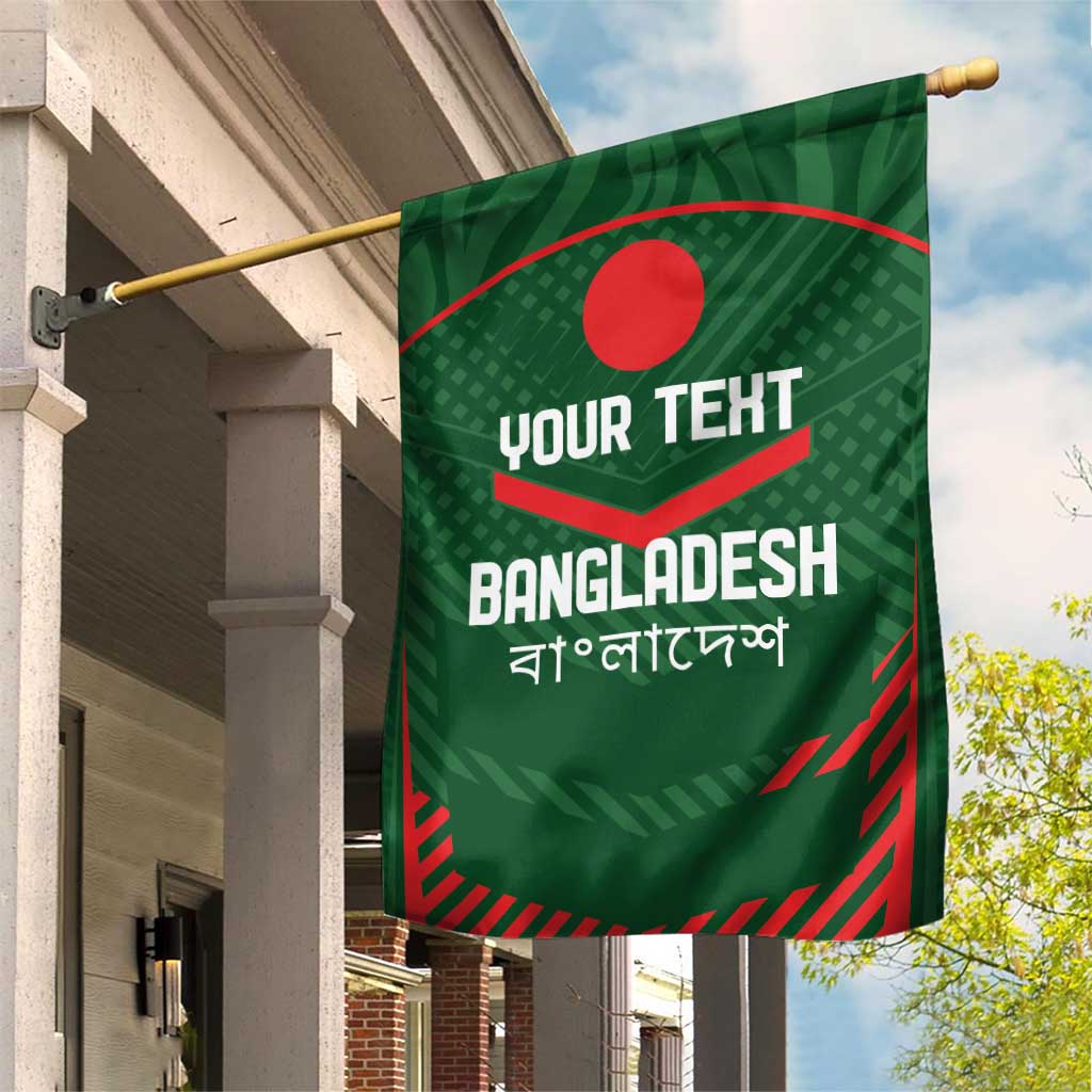 Custom Bangladesh Cricket Garden Flag Go Tigers Sporty Version - Wonder Print Shop