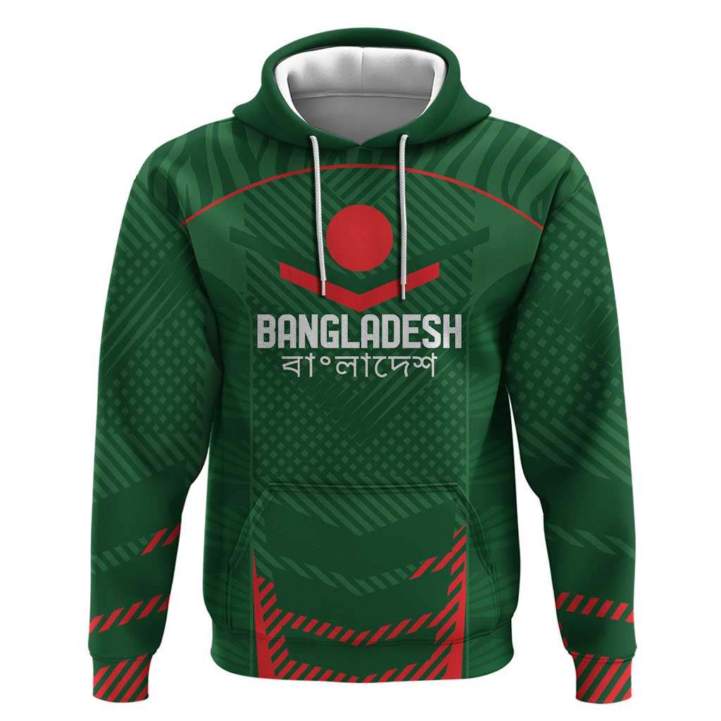 Custom Bangladesh Cricket Hoodie Go Tigers Sporty Version - Wonder Print Shop