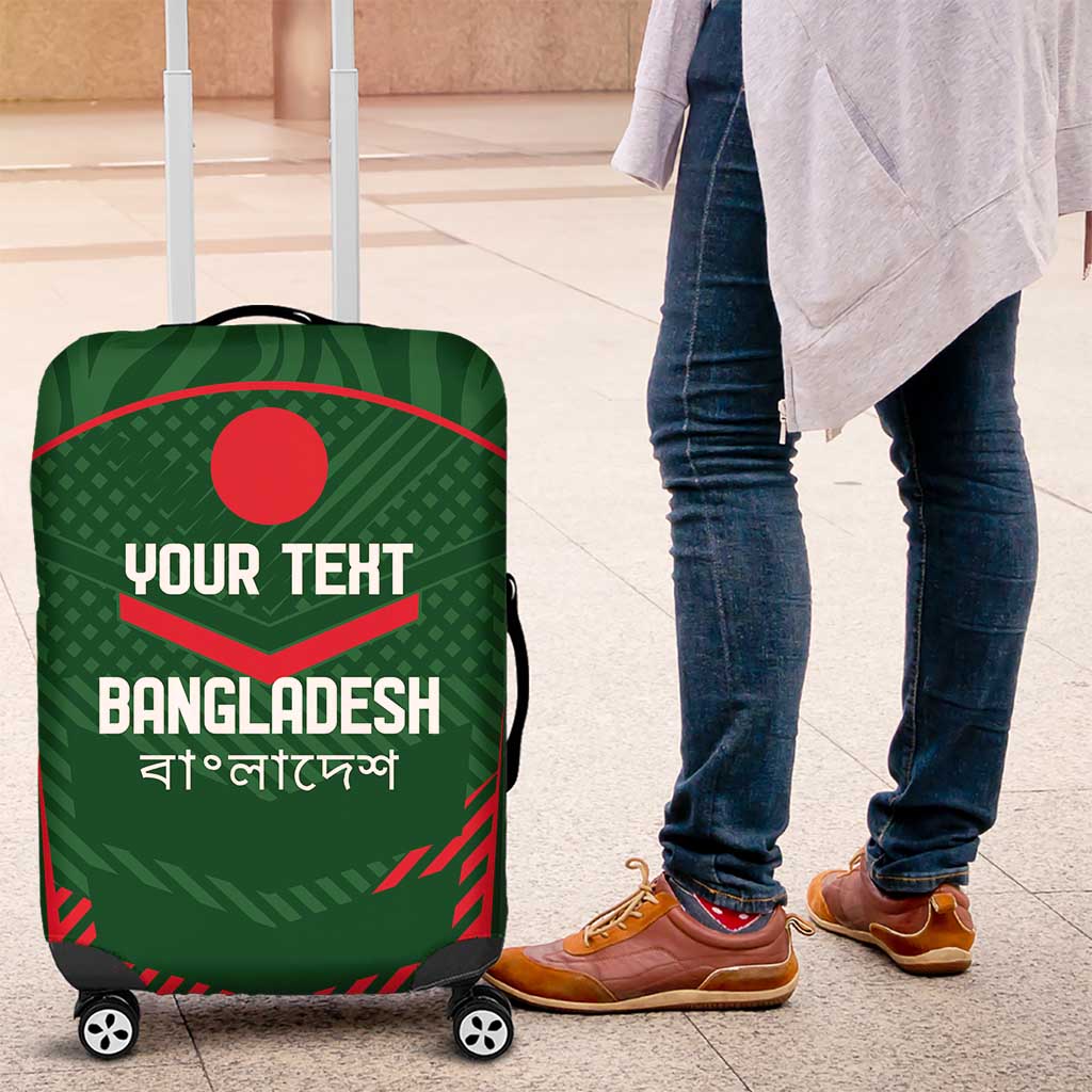 Custom Bangladesh Cricket Luggage Cover Go Tigers Sporty Version - Wonder Print Shop