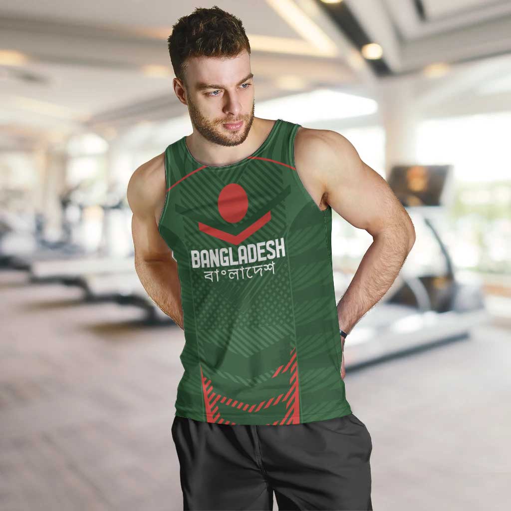 Custom Bangladesh Cricket Men Tank Top Go Tigers Sporty Version - Wonder Print Shop