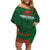 Custom Bangladesh Cricket Off Shoulder Short Dress Go Tigers Sporty Version - Wonder Print Shop