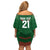 Custom Bangladesh Cricket Off Shoulder Short Dress Go Tigers Sporty Version - Wonder Print Shop