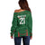 Custom Bangladesh Cricket Off Shoulder Sweater Go Tigers Sporty Version - Wonder Print Shop