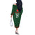 Custom Bangladesh Cricket Off The Shoulder Long Sleeve Dress Go Tigers Sporty Version - Wonder Print Shop