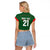 Custom Bangladesh Cricket Raglan Cropped T Shirt Go Tigers Sporty Version