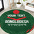 Custom Bangladesh Cricket Round Carpet Go Tigers Sporty Version