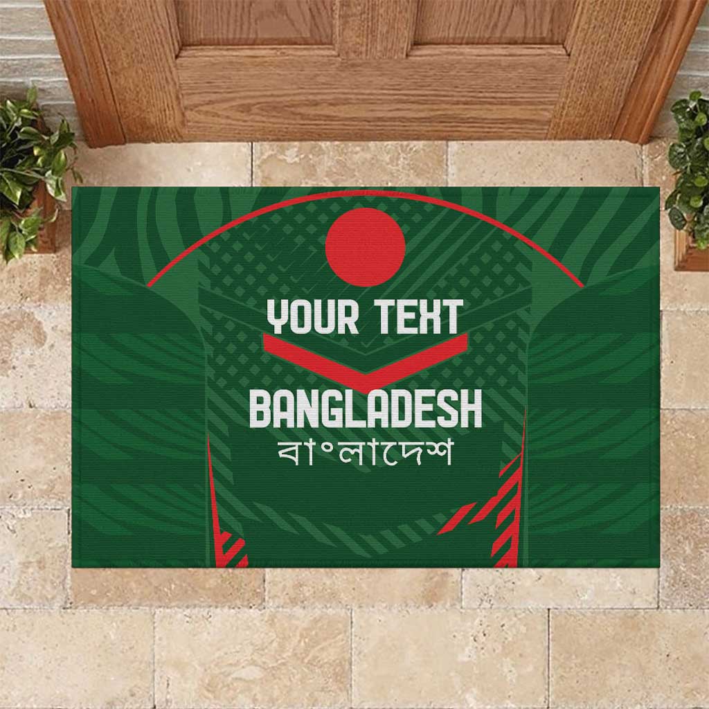 Custom Bangladesh Cricket Rubber Doormat Go Tigers Sporty Version