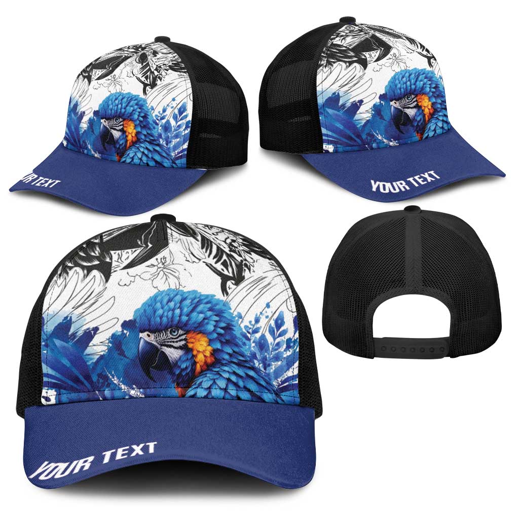 Personalized Brasil Concept Guacamayo 2026 Floral Baseball Net Cap Blue Edition