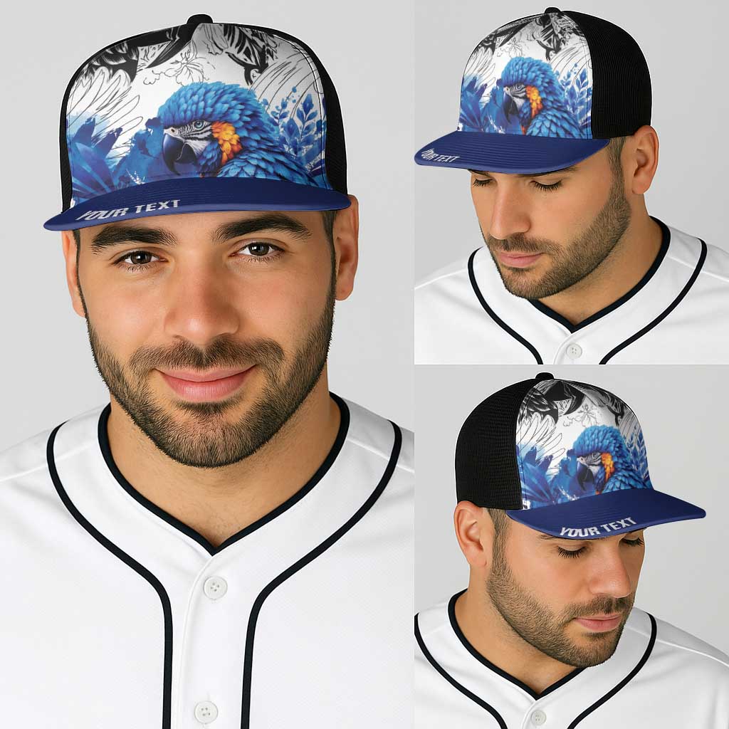 Personalized Brasil Concept Guacamayo 2026 Floral Baseball Net Cap Blue Edition