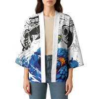 Custom Brasil Concept Guacamayo 2026 Floral Kimono Blue Edition