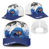 Personalized Brasil Concept Guacamayo 2026 Floral Mesh Trucker Cap Blue Edition