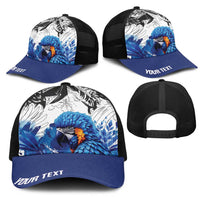 Personalized Brasil Concept Guacamayo 2026 Floral Mesh Trucker Cap Blue Edition