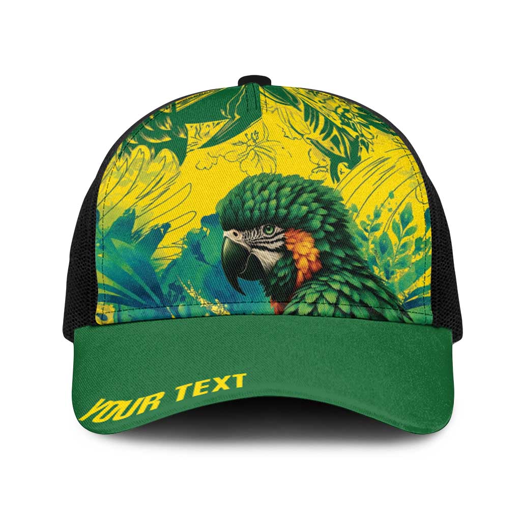 Personalized Brasil Concept Guacamayo 2026 Floral Baseball Net Cap Green Edition