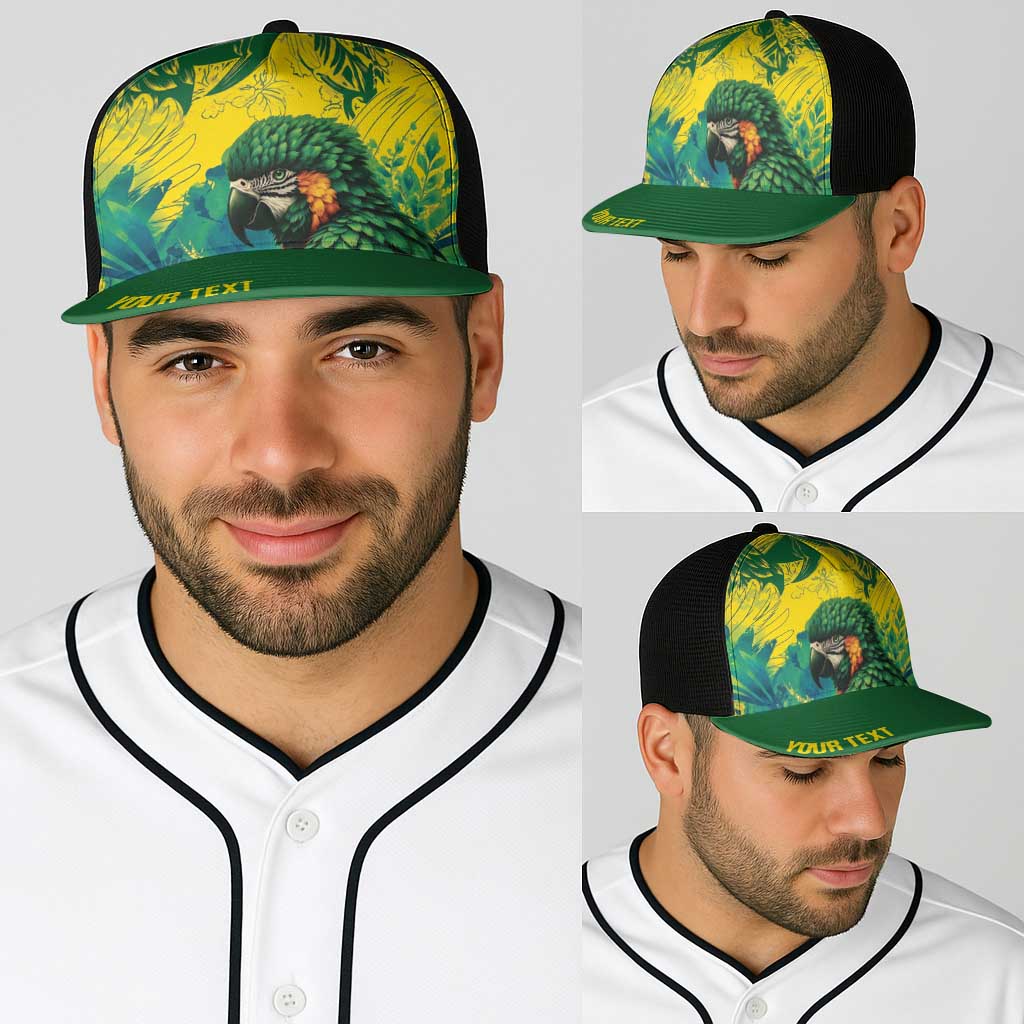Personalized Brasil Concept Guacamayo 2026 Floral Baseball Net Cap Green Edition