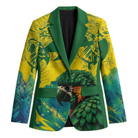 Custom Brasil Concept Guacamayo 2026 Floral Blazer Green Edition