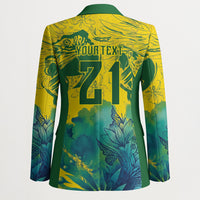 Custom Brasil Concept Guacamayo 2026 Floral Blazer Green Edition