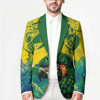 Custom Brasil Concept Guacamayo 2026 Floral Blazer Green Edition