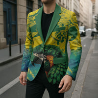 Custom Brasil Concept Guacamayo 2026 Floral Blazer Green Edition