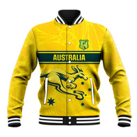World Cricket Custom Australia Baseball Jacket Aussie! Aussie! Oi! Oi! Oi!