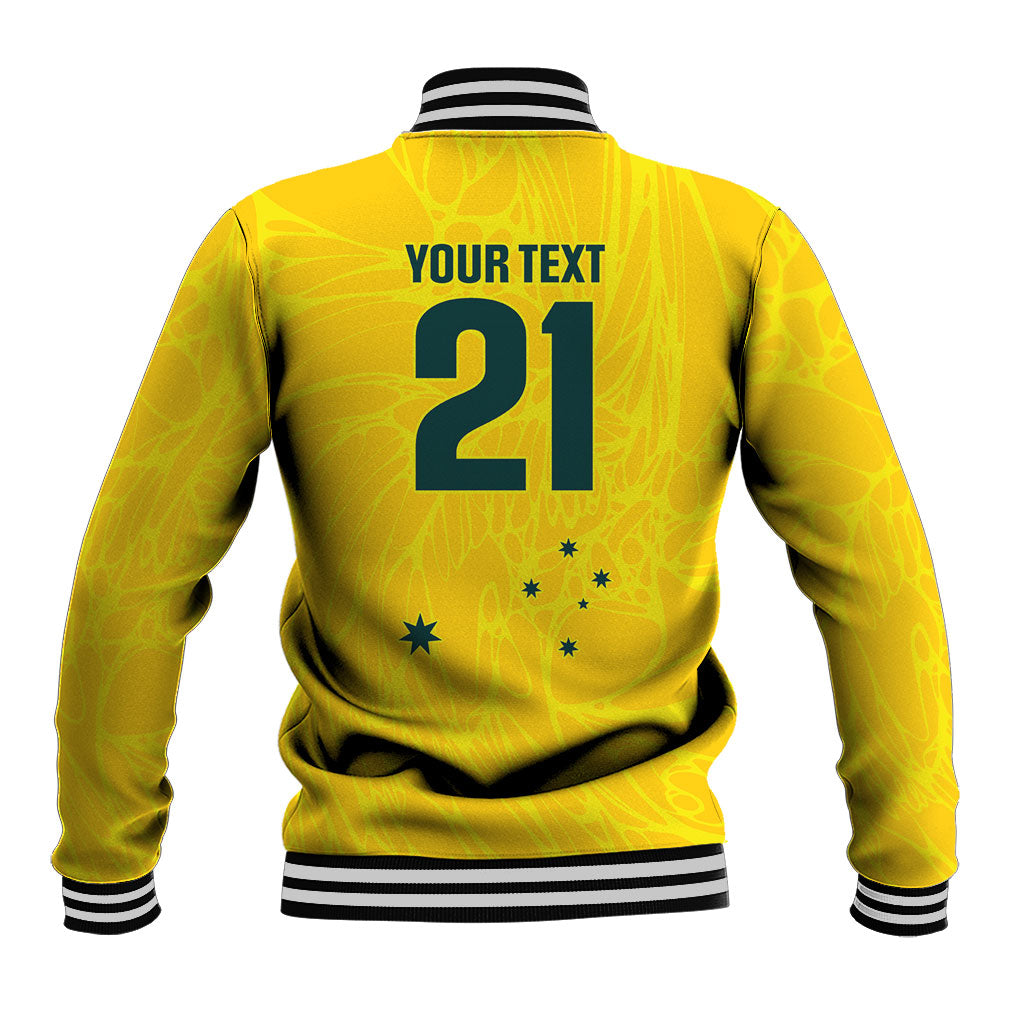 World Cricket Custom Australia Baseball Jacket Aussie! Aussie! Oi! Oi! Oi!