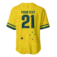World Cricket Custom Australia Baseball Jersey Aussie! Aussie! Oi! Oi! Oi!