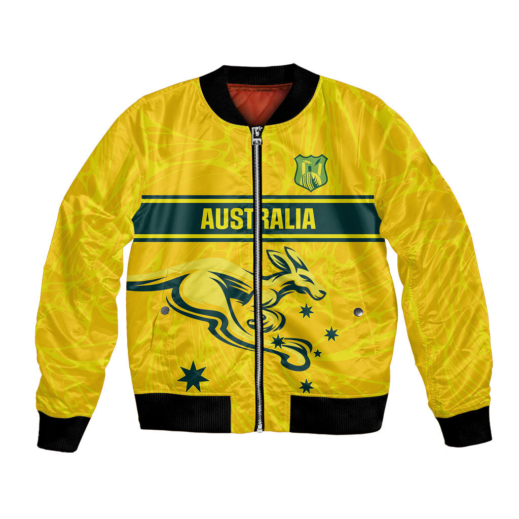 World Cricket Custom Australia Bomber Jacket Aussie! Aussie! Oi! Oi! Oi!