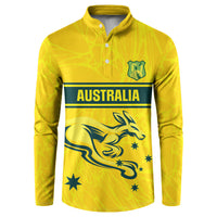 World Cricket Custom Australia Button Sweatshirt Aussie! Aussie! Oi! Oi! Oi!