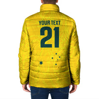 World Cricket Custom Australia Padded Jacket Aussie! Aussie! Oi! Oi! Oi!