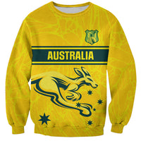 World Cricket Custom Australia Sweatshirt Aussie! Aussie! Oi! Oi! Oi!