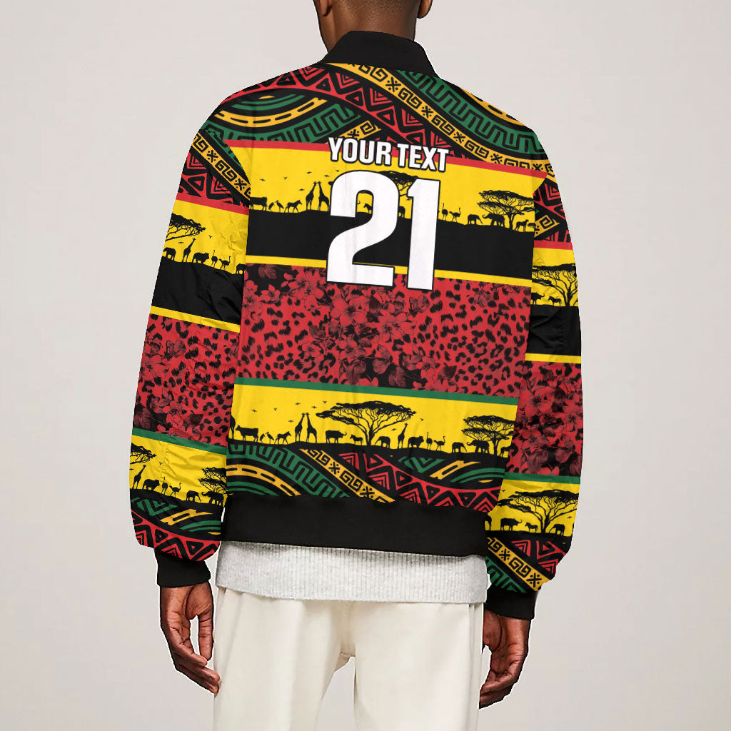 World Cricket Custom Zimbabwe Bomber Jacket Zimbabwe Bird Go Chevrons!