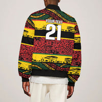 World Cricket Custom Zimbabwe Bomber Jacket Zimbabwe Bird Go Chevrons!