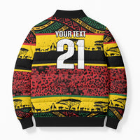 World Cricket Custom Zimbabwe Bomber Puffer Jacket Zimbabwe Bird Go Chevrons!