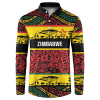 World Cricket Custom Zimbabwe Button Sweatshirt Zimbabwe Bird Go Chevrons!