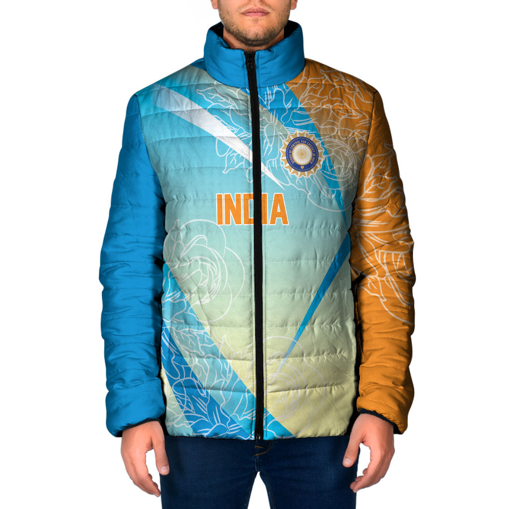 World Cricket Custom India Padded Jacket Ashoka Chakra Jeetega Bhai Jeetega India Jeetega!