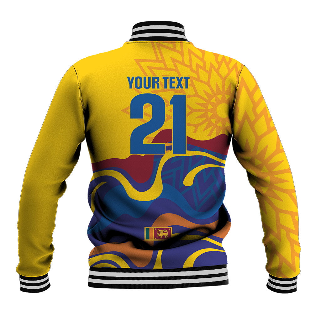 World Cricket Custom Sri Lanka Baseball Jacket Lion with Sword Api Dinamu!