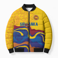 World Cricket Custom Sri Lanka Bomber Puffer Jacket Lion with Sword Api Dinamu!