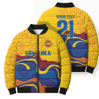 World Cricket Custom Sri Lanka Bomber Puffer Jacket Lion with Sword Api Dinamu!