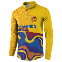 World Cricket Custom Sri Lanka Button Sweatshirt Lion with Sword Api Dinamu!