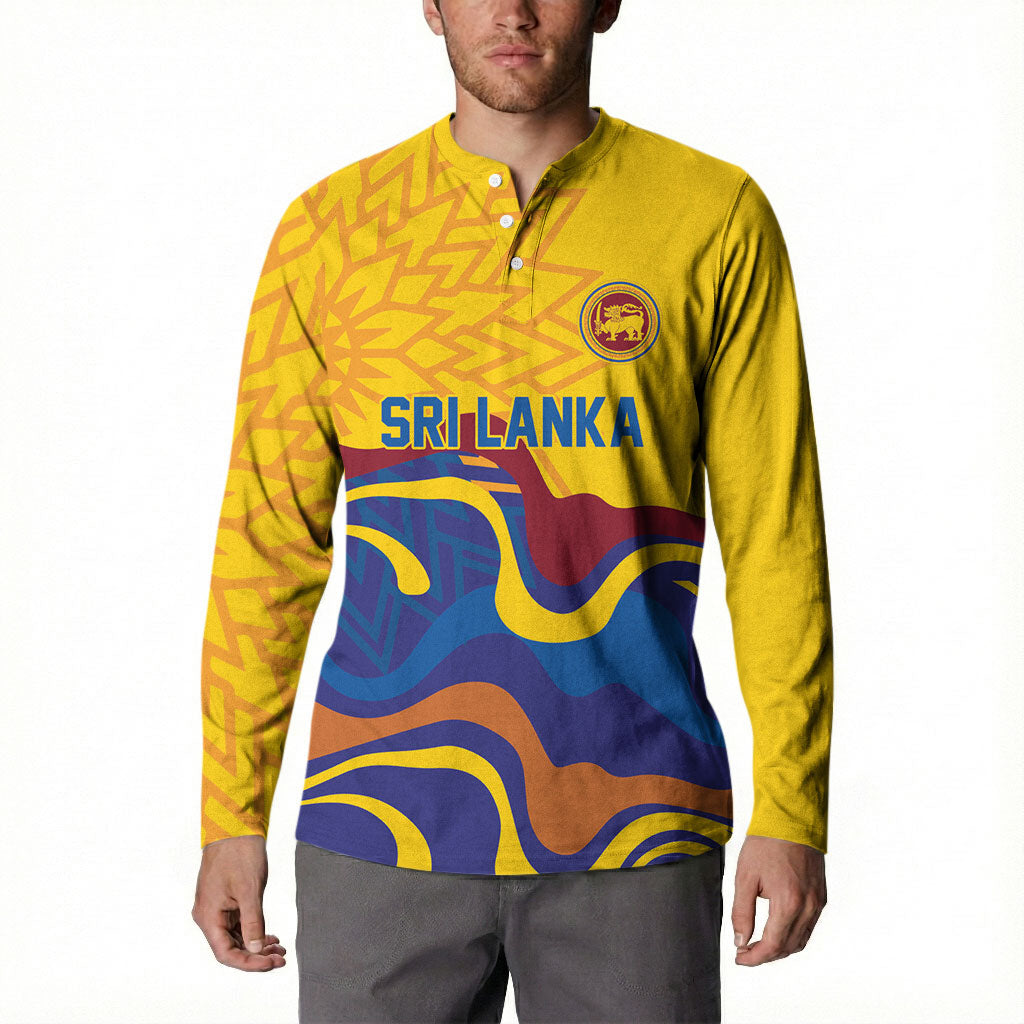 World Cricket Custom Sri Lanka Button Sweatshirt Lion with Sword Api Dinamu!