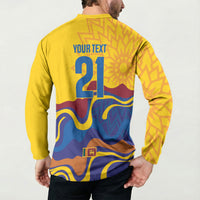 World Cricket Custom Sri Lanka Button Sweatshirt Lion with Sword Api Dinamu!
