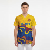 World Cricket Custom Sri Lanka Scrub Top Lion with Sword Api Dinamu!