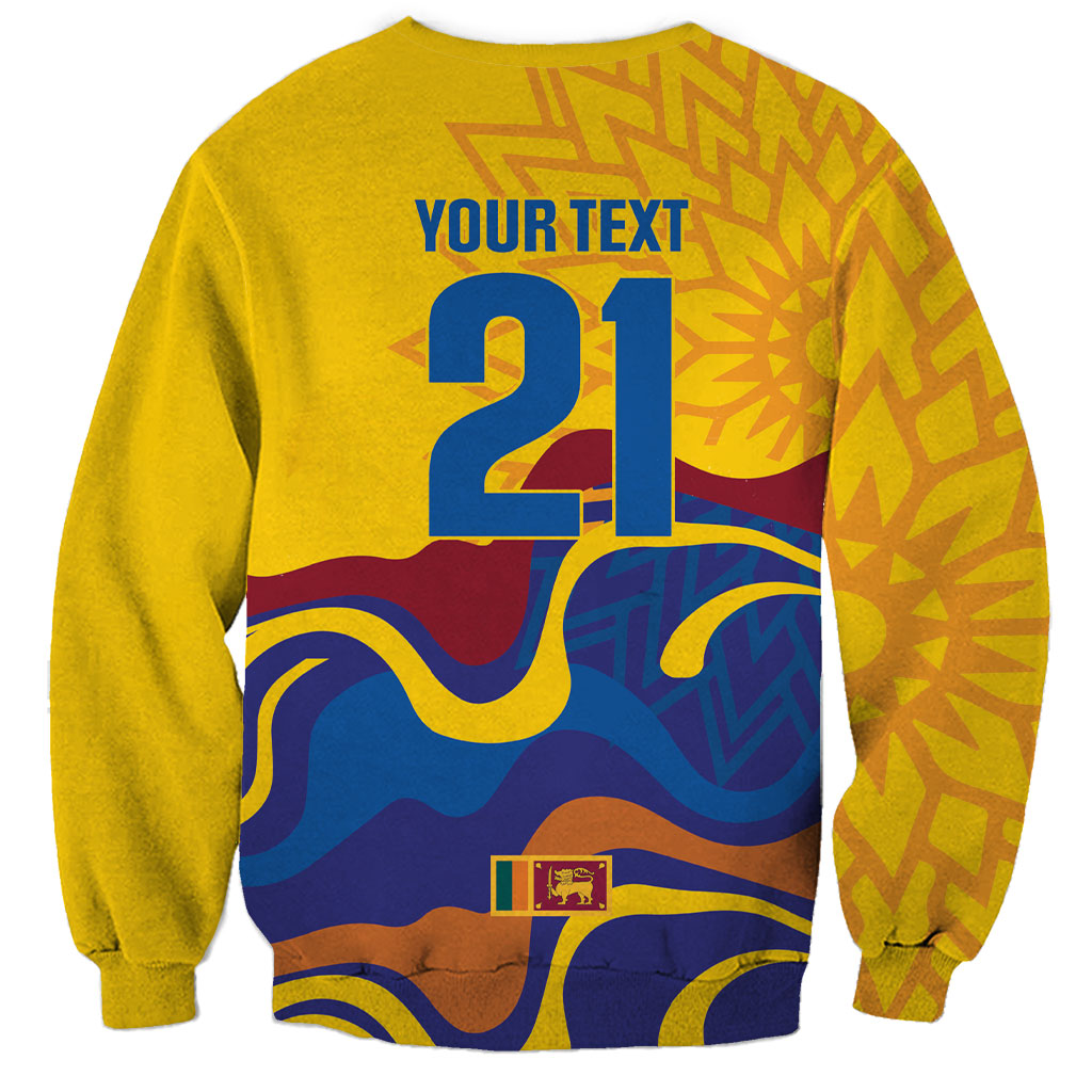 World Cricket Custom Sri Lanka Sweatshirt Lion with Sword Api Dinamu!