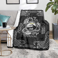 Personalized Caernarfonshire Sir Gaernarfon Blanket Black Castle Tower Celtic-inspired - Wonder Print Shop