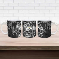 Personalized Caernarfonshire Sir Gaernarfon Ceramic Mug Black Castle Tower Celtic-inspired - Wonder Print Shop