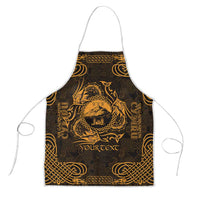 Personalized Caernarfonshire Sir Gaernarfon Apron Gold Castle Tower Celtic-inspired - Wonder Print Shop