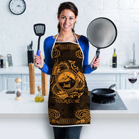 Personalized Caernarfonshire Sir Gaernarfon Apron Gold Castle Tower Celtic-inspired - Wonder Print Shop