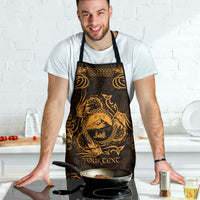 Personalized Caernarfonshire Sir Gaernarfon Apron Gold Castle Tower Celtic-inspired - Wonder Print Shop