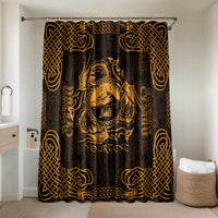 Personalized Caernarfonshire Sir Gaernarfon Bathroom Set Gold Castle Tower Celtic-inspired - Wonder Print Shop