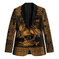 Personalized Caernarfonshire Sir Gaernarfon Blazer Gold Castle Tower Celtic-inspired - Wonder Print Shop
