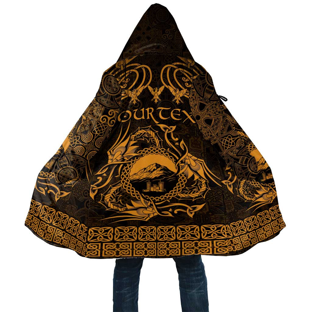 Personalized Caernarfonshire Sir Gaernarfon Cloak Gold Castle Tower Celtic-inspired - Wonder Print Shop